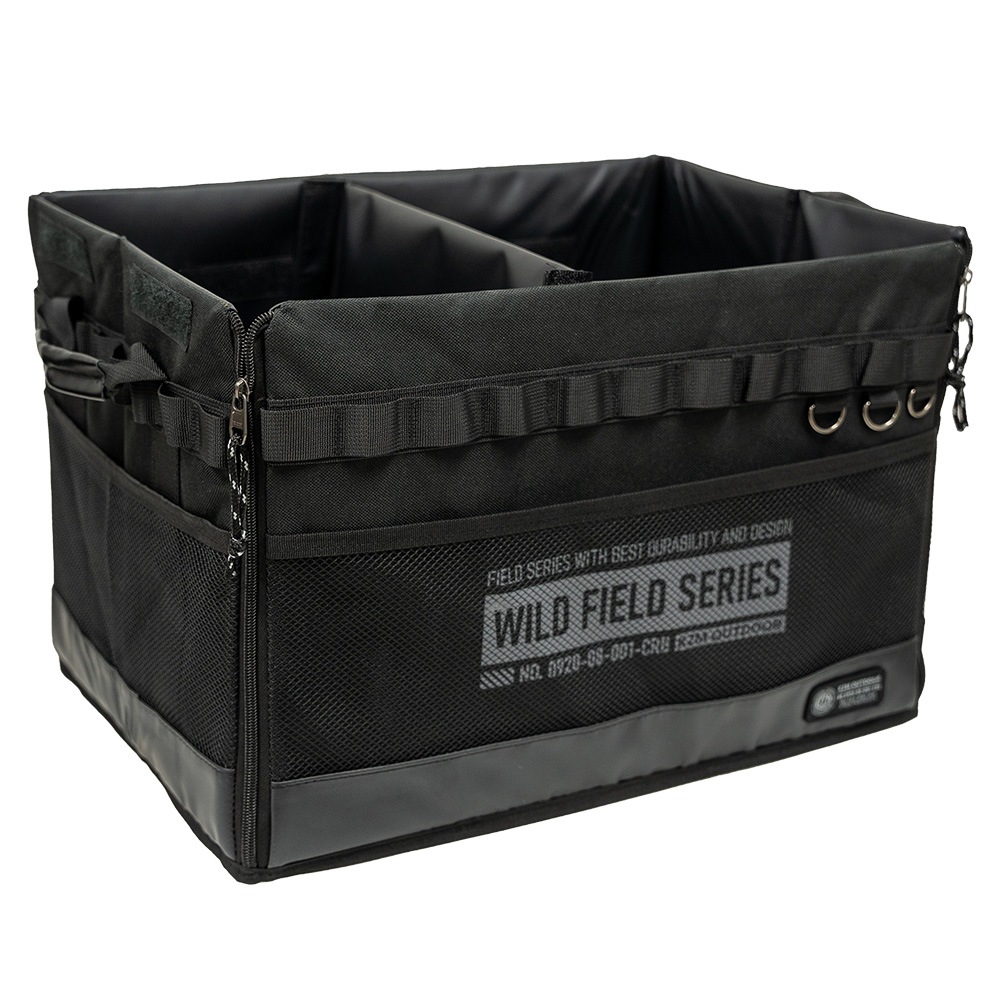 【KZM公式ストア】KZM OUTDOOR カズミ アウトドア ジャパン フィールド キャビネット ボックス フロントオープン 折り畳み式 オルベスターHD バッグ キャンプバッグ テーブル 丈夫 仕切り付き キャンプグッズ キャンプ用品 kzm