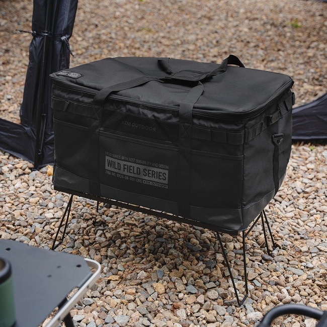 【KZM正規代理店】KZM OUTDOOR カズミアウトドア 90L ブラックフィールドキャリーバック Lサイズ 大型バッグ 大容量 収納 バッグ メンズ ギア 折りたたみ キャンプ レジャー BBQ レジャー 大型エコバッグ バック