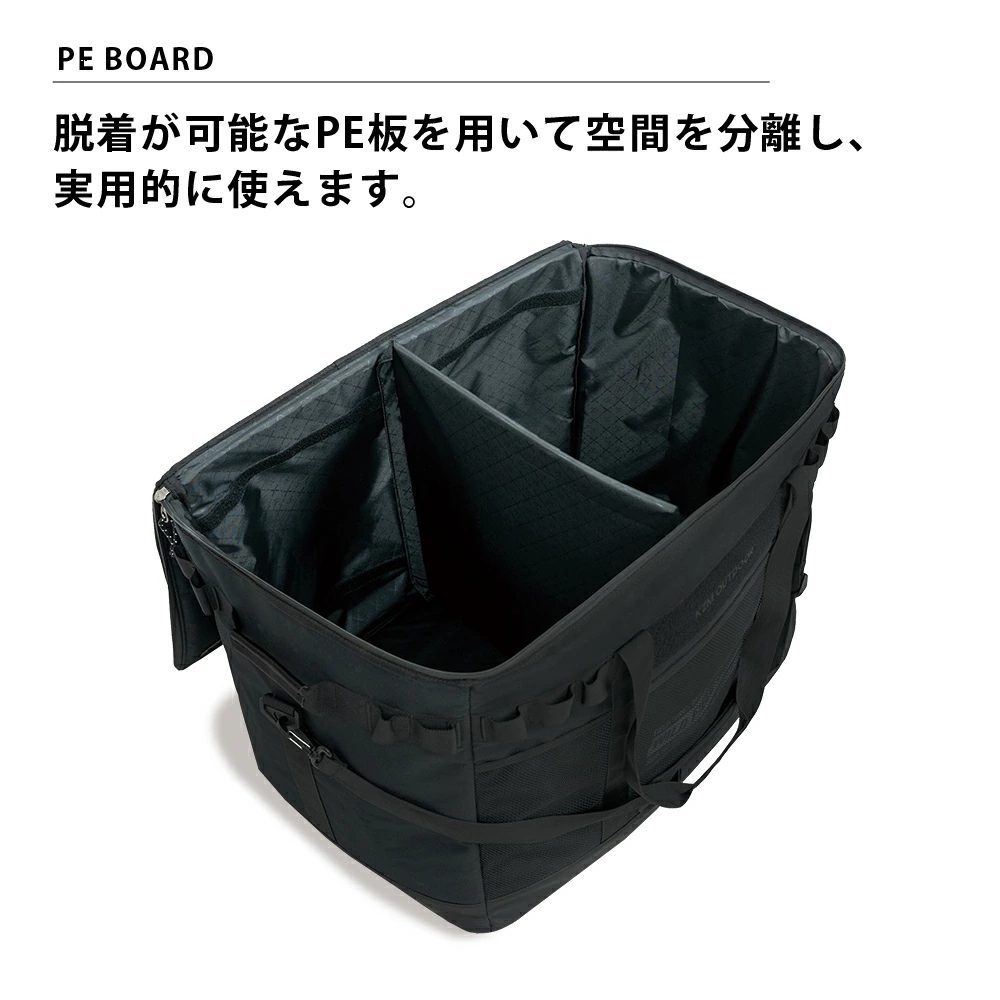【KZM正規代理店】KZM OUTDOOR カズミアウトドア 120L ブラックフィールドキャリーバック XLサイズ 大型バッグ 大容量 収納バッグ メンズ アウトドア ギア 折りたたみ キャンプ レジャー BBQ