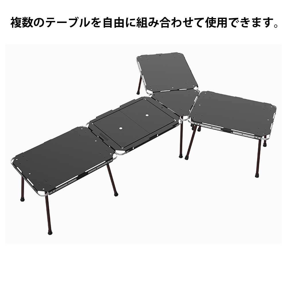 【KZM正規代理店】 KZM カズミ　ワンテーブル ETS アルミニウム素材 タワースタンド 簡単設置  高さ調整 コンパクト 収納袋付 アウトドア キャンプ 軽量 ソロキャンプ