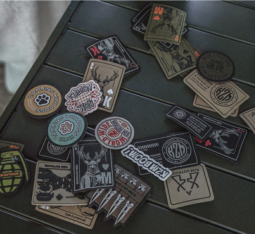 【KZM正規代理店】KZM OUTDOOR カズミアウトドア ウイーピング ワッペン   破れにくい マイクロベルクロ 変形しない アウトドア キャンプ テント おしゃれ 飾り 海 山 レジャー 海水浴 ギフト プレゼント キャンプ用品