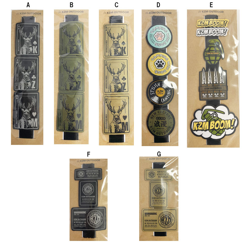 【KZM正規代理店】KZM OUTDOOR カズミアウトドア ウイーピング ワッペン   破れにくい マイクロベルクロ 変形しない アウトドア キャンプ テント おしゃれ 飾り 海 山 レジャー 海水浴 ギフト プレゼント キャンプ用品