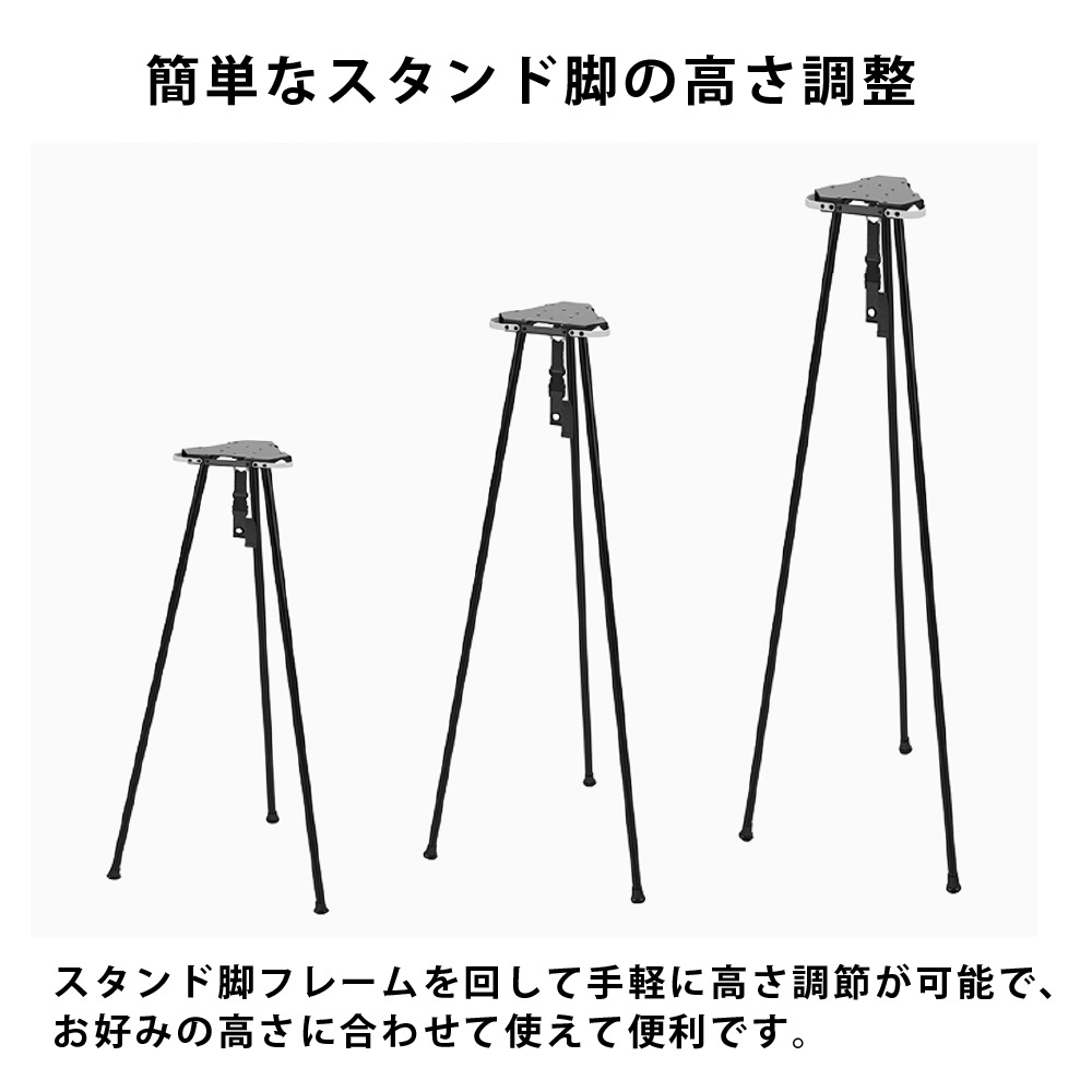 【KZM正規代理店】KZM カズミ　ワンタワースタンド ランタンスタンド サイドスタンド 簡単設置  ランタン 高さ調整 コンパクト 収納袋付 アウトドア キャンプ 軽量 ソロキャンプ