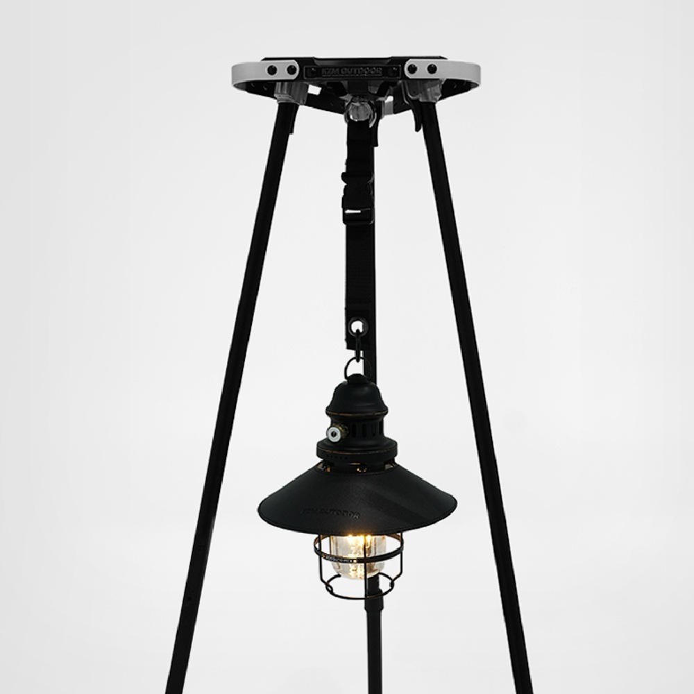 【KZM正規代理店】KZM カズミ　ワンタワースタンド ランタンスタンド サイドスタンド 簡単設置  ランタン 高さ調整 コンパクト 収納袋付 アウトドア キャンプ 軽量 ソロキャンプ