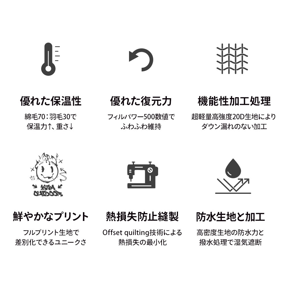 【KZM公式ストア】KZM OUTDOOR カズミ アウトドア フレアエディション ダックダウン寝袋 1000 ブラック 連結可能 寝袋 シュラフ 布団 封筒型 封筒タイプ 幅80×195cm 防水 防風 防寒 キャンプ レジャー 山登り あったかい 保温 収納袋付き 持ち運び 災害 防災 コンパクト