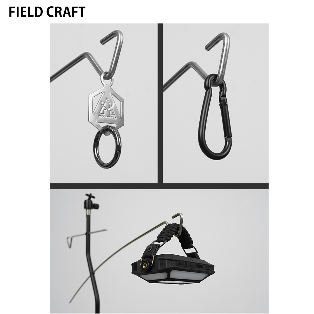 【KZM正規代理店】 KZM カズミ　フィールド クラフト ファイルドライバスタンド サイドスタンド 簡単設置  ランタン コンパクト 収納袋付 アウトドア キャンプ 軽量 ソロキャンプ