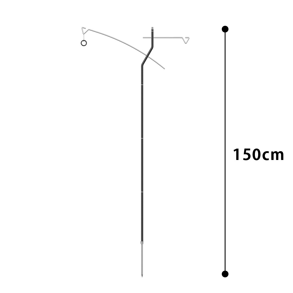 【KZM正規代理店】 KZM カズミ　フィールド クラフト ファイルドライバスタンド サイドスタンド 簡単設置  ランタン コンパクト 収納袋付 アウトドア キャンプ 軽量 ソロキャンプ