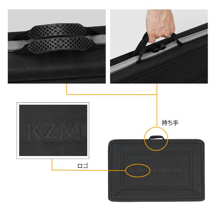 【KZM正規代理店】KZM OUTDOOR カズミアウトドア ワンテーブル 3P EVA キャリーバック 軽量 キャンプバッグ リゾートバッグ おしゃれ キャンプ用品  ソロキャンプ