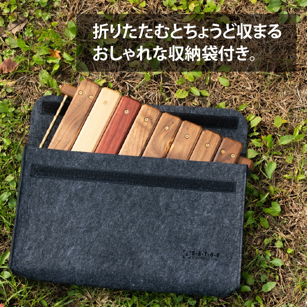 ｍ.o.c 折り畳みテーブル 収納時39×22×4cm、展開時40×22×14.5cm キャンプ アウトドアテーブル テーブル 木 秋 冬 グランピング  インテリア ウッド