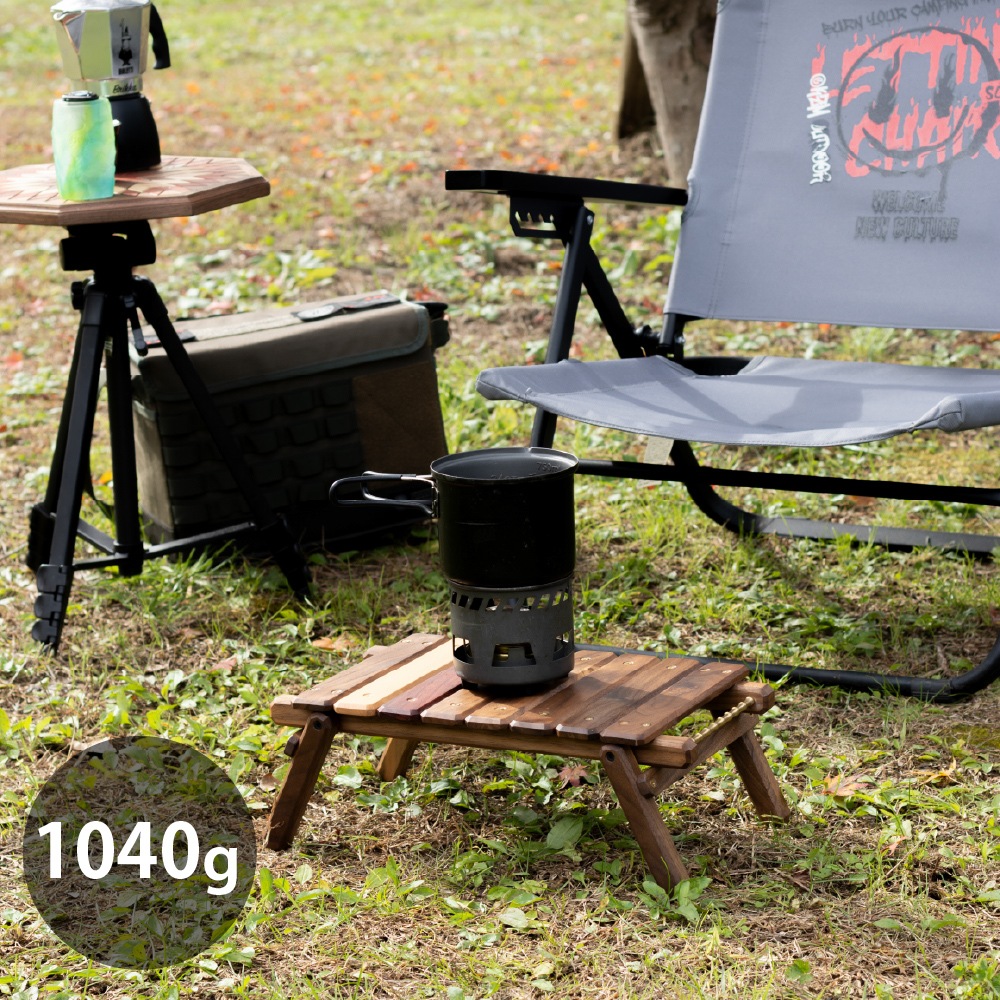 ｍ.o.c 折り畳みテーブル 収納時39×22×4cm、展開時40×22×14.5cm キャンプ アウトドアテーブル テーブル 木 秋 冬 グランピング  インテリア ウッド