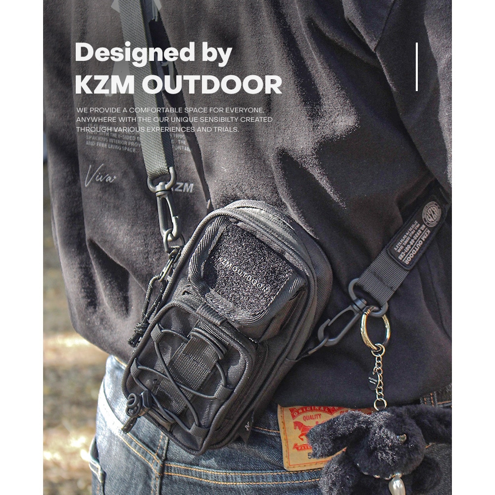 【KZM正規代理店】KZM OUTDOOR カズミアウトドア キャンプ用品 フィールドストラップポーチ 収納バッグ 小物入れ マルチ収納 おしゃれ キャンプ アウトドア  k24t3b02