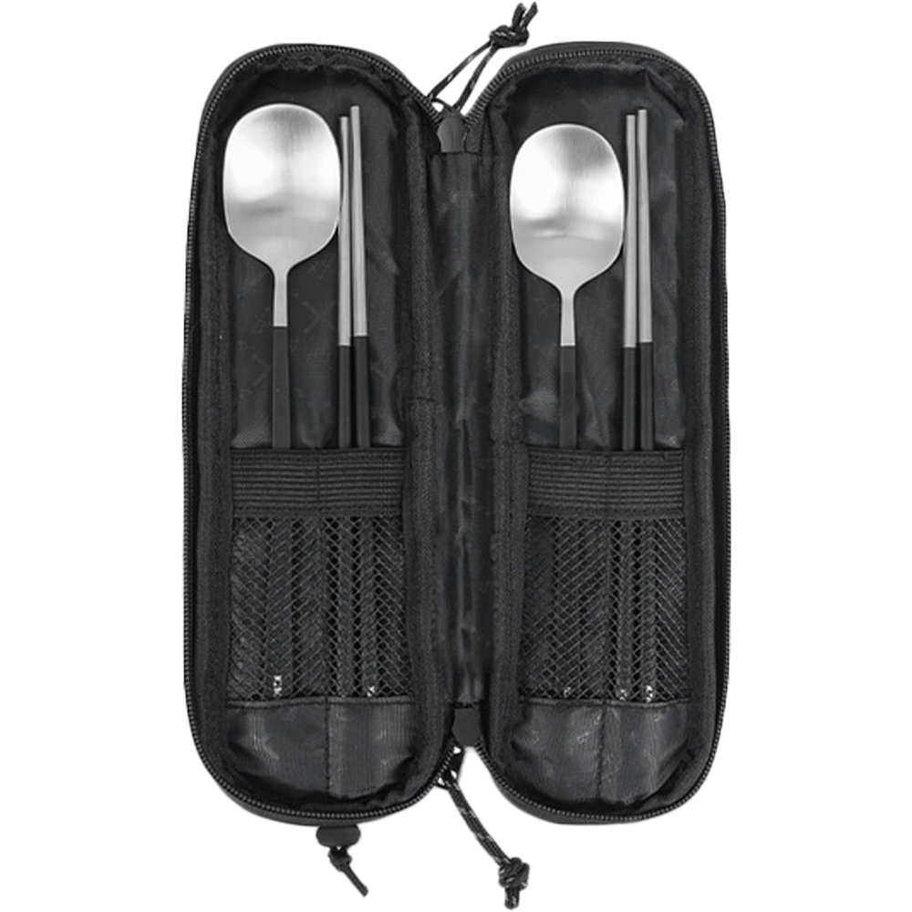 【KZM正規代理店】KZM フィールドプレミアム カトラリーセット カズミ FIELD PREMIUM CUTLERY SET ステンレス食器セット 収納ケース付 2人 4人 ファミリー キャンプ アウトドア用品 BBQ バーベキュー