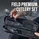 【KZM正規代理店】KZM フィールドプレミアム カトラリーセット カズミ FIELD PREMIUM CUTLERY SET ステンレス食器セット 収納ケース付 2人 4人 ファミリー キャンプ アウトドア用品 BBQ バーベキュー