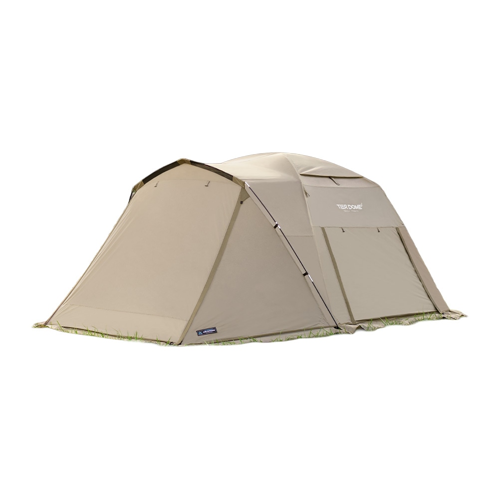 【KZM正規代理店】KZM OUTDOOR カズミアウトドア ティアドームGT カズミ テント 3人用 4人用 ドームテント 空間活用 サイドメッシュ 防水 撥水 耐水圧 3000mm 家族 手軽収納 UVカット 日よけ キャノピー インナー キャンプ 大型テント レジャー ブランド\ KZM OUTDOOR（カズミ アウトドア）