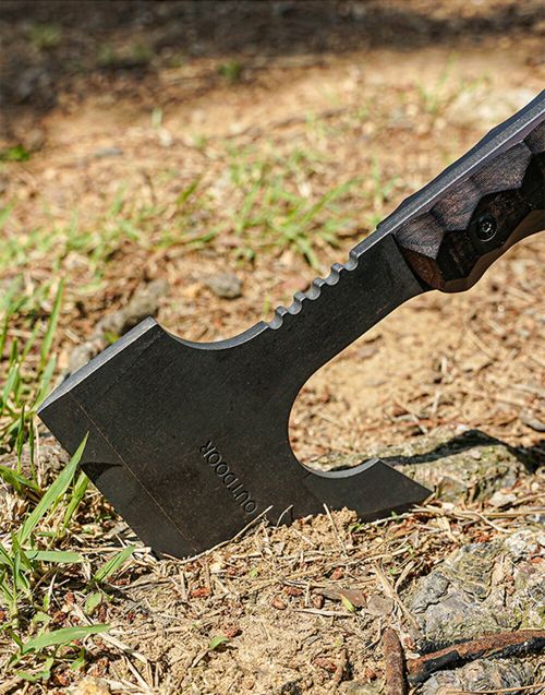 【KZM正規代理店】KZM OUTDOOR カズミアウトドア フィールドレノカンアックス アウトドア手斧 薪割り 斧 キャンプ用品 キャンプ 斧 ナイフ 薪 割 アウトドア キャンプ かっこいい ケース付き ソロキャンプ