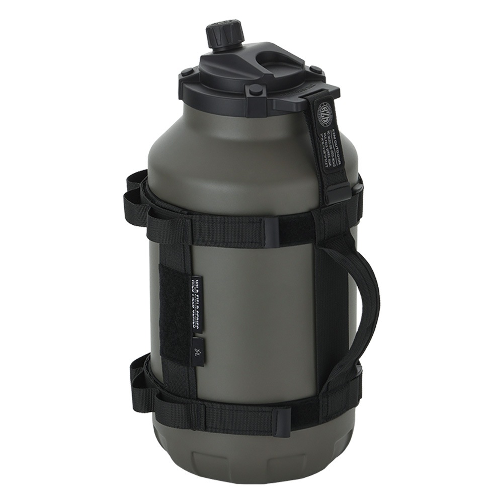 【KZM公式ストア】KZM OUTDOOR 防災用品 防災グッズ 防災 フィールドTX ウォータージャグ4.5 飲み物 保冷 水筒 大容量 4.5L アイスジャグ アイスコンテナ アイスボトル 氷入れ ステンレス 真空断熱 広口 キャンプ ブラック チャコール オリーブカーキ ストラップ付き