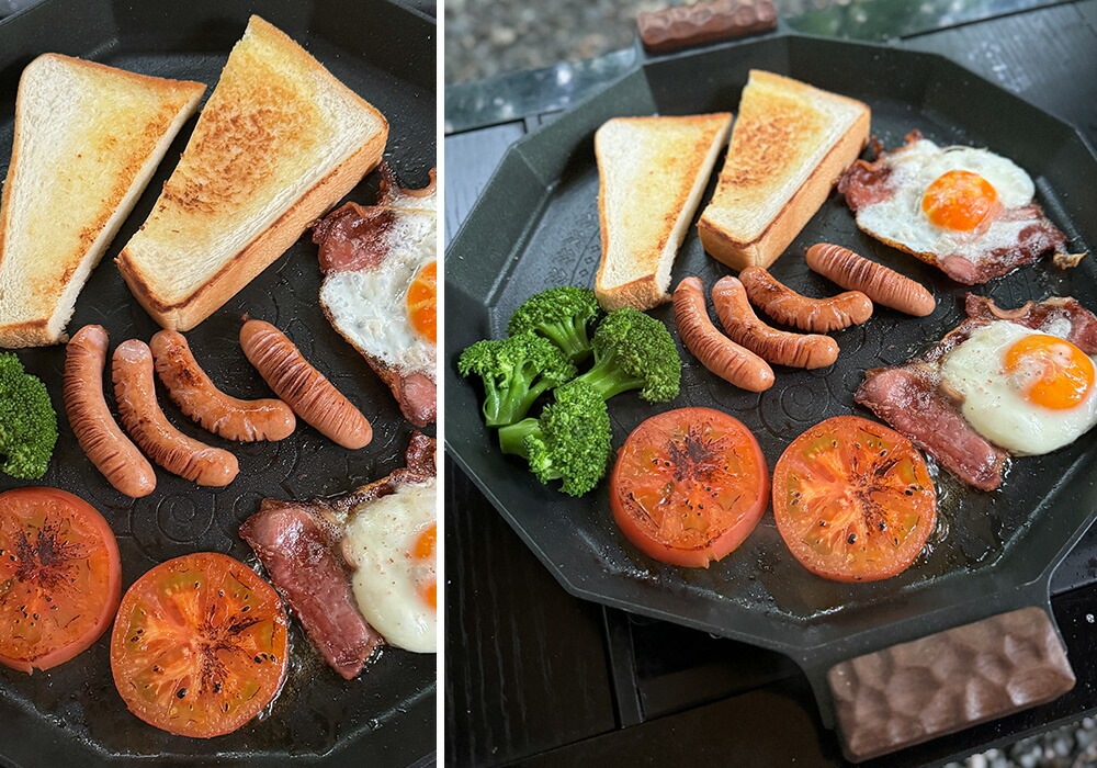 【KZM正規代理店】KZM OUTDOOR カズミアウトドア デザイングリドルプレミアムR   デザイン グリドル R IH キャンプ 洗剤 グリルパン  調理器具 鍋 フライパン 調理 グリル プレート キャンプ用品 ソロキャン 家族キャンプ 大型 大きめ 取っ手 パン 深型