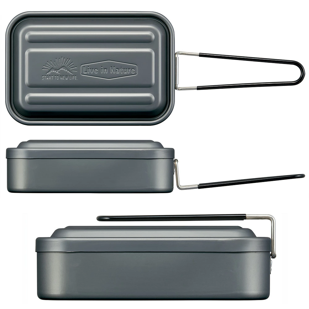 Skater アルミ メスティン 飯ごう 飯盒 1000ml 炊飯 2合 折りたたみ クッカー キャンプ アウトドア キャンプ飯 ソロキャンプ 鍋 フライパン 調理器具