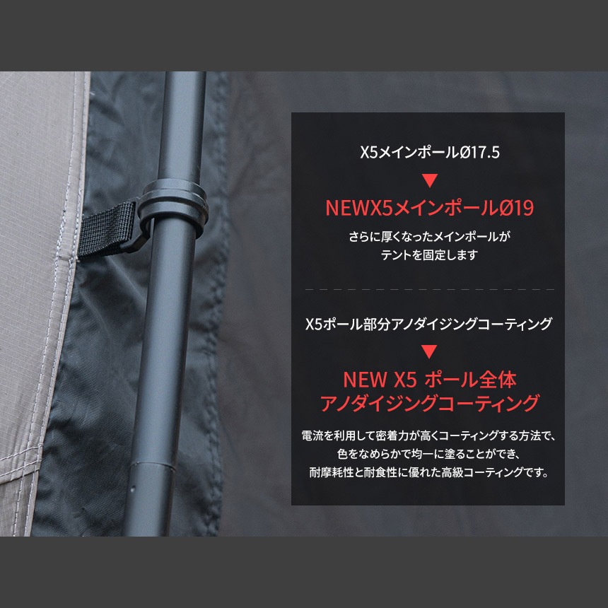 【KZM正規代理店】KZM OUTDOOR カズミアウトドア X5 テント アウトドアテント キャンプ おしゃれ キャンプ用品  ソロキャンプ グランピング 家族キャンプ キャンプ製品 アウトドア インテリア 室内家具 室外家具