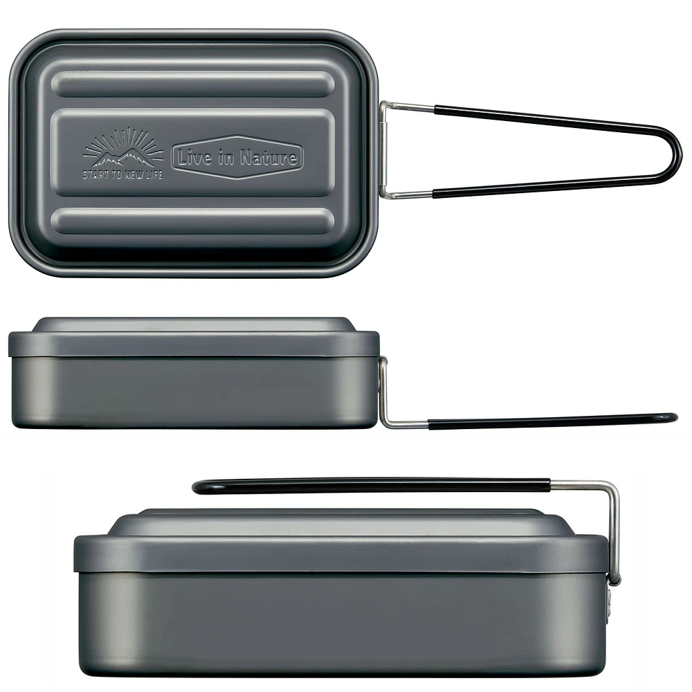 Skater アルミ メスティン 飯ごう 飯盒 850ml 炊飯 1.5合 折りたたみ クッカー キャンプ アウトドア キャンプ飯 ソロキャンプ 鍋 フライパン 調理器具