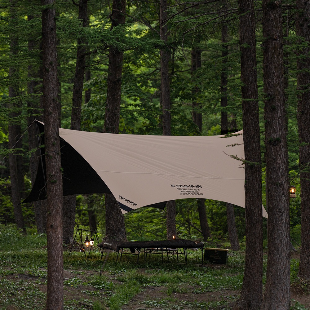 【KZM正規代理店】KZM OUTDOOR カズミアウトドア テント タープ  5m タープテント ヘキサタープ キャンプ用品  おしゃれ 日よけ UVカット収納バック 耐水圧 5000ｍｍ雨よけ 撥水 防水 アウトドア 用品 イベント 夏 フェス レジャー 防災 ヘキサゴンタープ