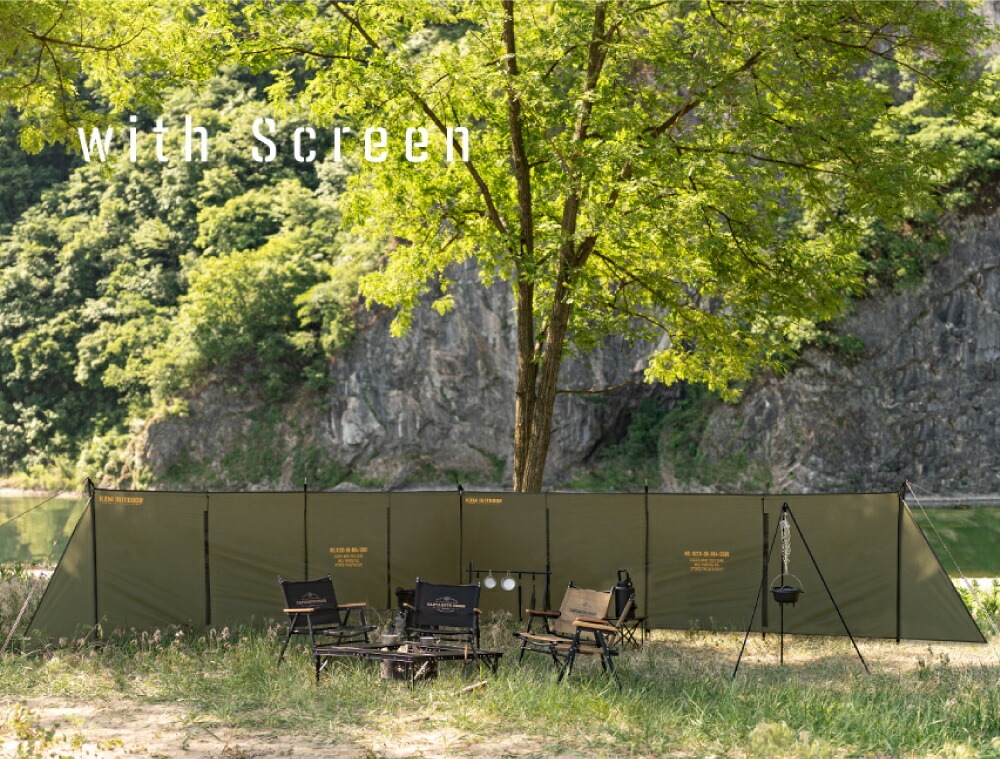 【KZM正規代理店】KZM OUTDOOR カズミアウトドア ワイルドフィールドスクリーン アウトドア 風よけ 大型 ウィンドウスクリーン  風除け 風よけ 防風 焚火 キャンプ スクリーン タープ 陣幕 軽量  釣り レジャー キャンプ 間仕切り