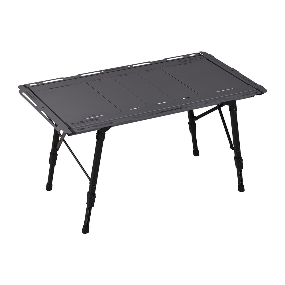 ＜予約販売＞＜4月中旬発送予定＞【KZM正規代理店】 KZM OUTDOOR カズミ アウトドア フィールド TXテーブル M チャコール グレー IGT 互換 折りたたみ コンパクト 収納 収納袋 便利 収納バッグ キャリーバッグ キャンプ 屋外 机 持ち運び 段階 高さ調節 横幅97cm