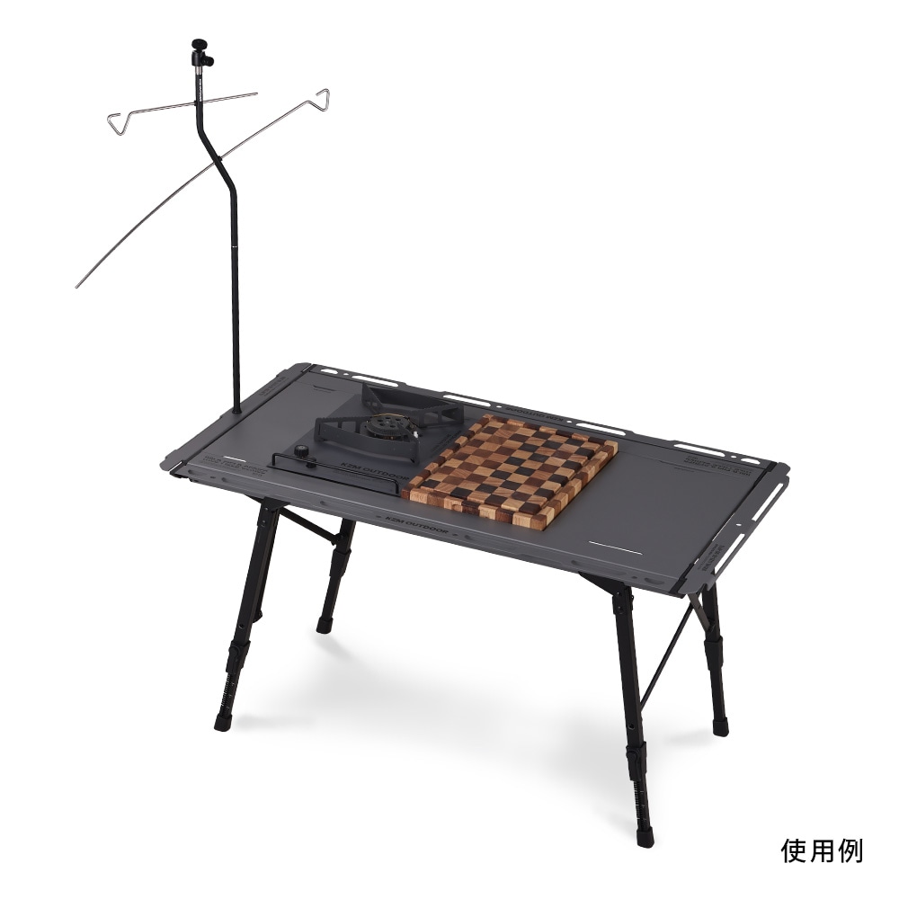 ＜予約販売＞＜4月中旬発送予定＞【KZM正規代理店】 KZM OUTDOOR カズミ アウトドア フィールド TXテーブル M チャコール グレー IGT 互換 折りたたみ コンパクト 収納 収納袋 便利 収納バッグ キャリーバッグ キャンプ 屋外 机 持ち運び 段階 高さ調節 横幅97cm