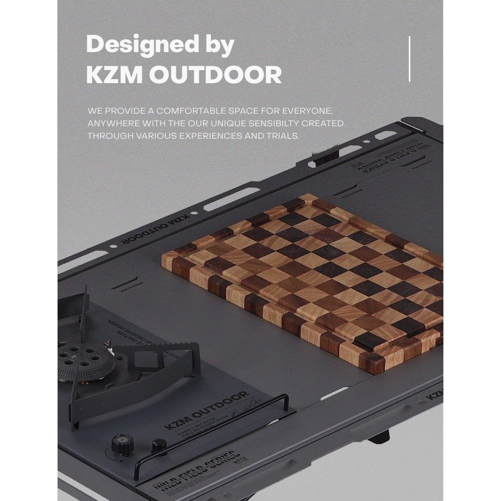 ＜予約販売＞＜4月中旬発送予定＞【KZM正規代理店】 KZM OUTDOOR カズミ アウトドア フィールド TXテーブル M チャコール グレー IGT 互換 折りたたみ コンパクト 収納 収納袋 便利 収納バッグ キャリーバッグ キャンプ 屋外 机 持ち運び 段階 高さ調節 横幅97cm