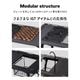 【KZM正規代理店】 KZM OUTDOOR カズミ アウトドア ワン TXテーブル M チャコール グレー IGT 規格 互換 プレート ワンテーブル シリーズ 折りたたみ コンパクト 収納 便利 収納バッグ付き 持ち運び 8段階 高さ調節 横幅97cm