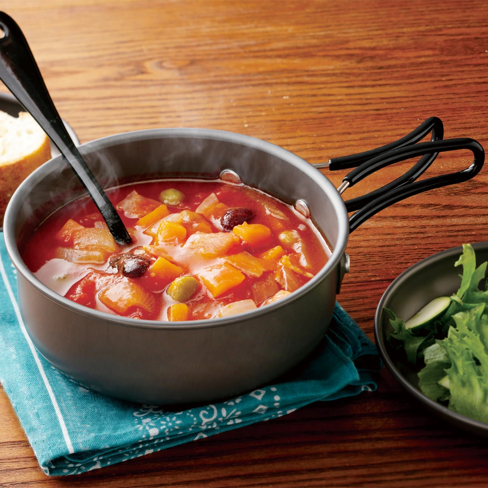 Skater スープカップ 500ml ハンドル付き アルミ カップ ボウル ボール スタッキング コッヘル キャンプ飯 アウトドア 食器 キャンプ用品