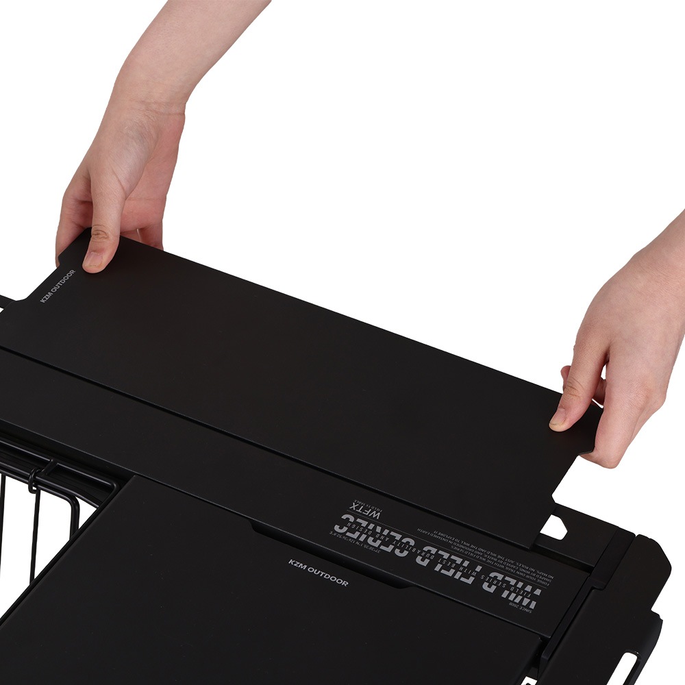 ＜予約販売＞＜4月中旬発送予定＞【KZM正規代理店】 KZM OUTDOOR カズミ アウトドア フィールド TXテーブル L チャコール グレー IGT 互換 折りたたみ コンパクト 収納 収納袋 便利 収納バッグ キャリーバッグ キャンプ 屋外 机 持ち運び 段階 高さ調節 横幅135cm