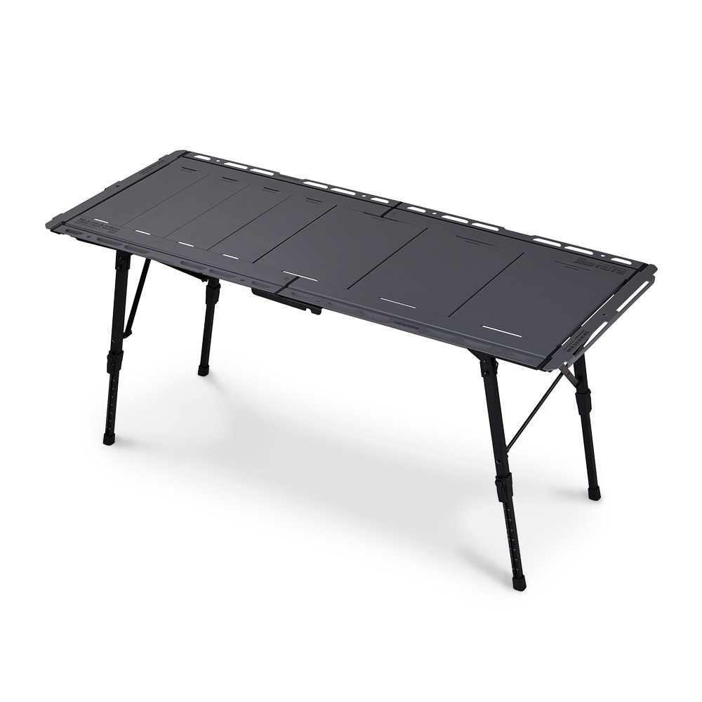 ＜予約販売＞＜4月中旬発送予定＞【KZM正規代理店】 KZM OUTDOOR カズミ アウトドア フィールド TXテーブル L チャコール グレー IGT 互換 折りたたみ コンパクト 収納 収納袋 便利 収納バッグ キャリーバッグ キャンプ 屋外 机 持ち運び 段階 高さ調節 横幅135cm