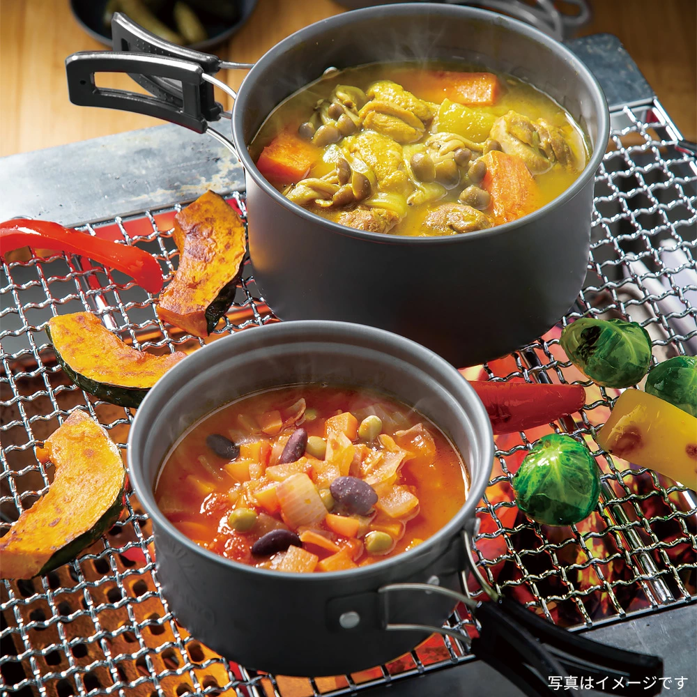 Skater アルミ鍋 フタ付 1L ナベ キャンプクッカー アルミクッカー コッヘル  炊飯 キャンプ飯 キッチン ソロキャンプ キャンプ アウトドア 調理器具