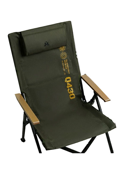 【KZM正規代理店】KZM OUTDOOR カズミアウトドア キャンプ椅子 アウトドア チェア コンパクト グレー カーキ おしゃれ メッシュポケット 軽量 折りたたみ キャンプ用品 イス  クォンタムチェア 4段階調節 耐荷重80kg k22t1c02