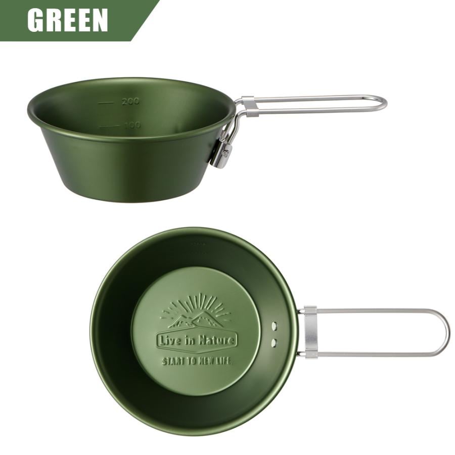 Skater シェラカップ 300ml アルミ コップ カップ 皿 スタッキング 計量 目盛 コンパクト キャンプ飯 アウトドア 食器 おしゃれ キャンプ用品 アウトドア\食器・カトラリー