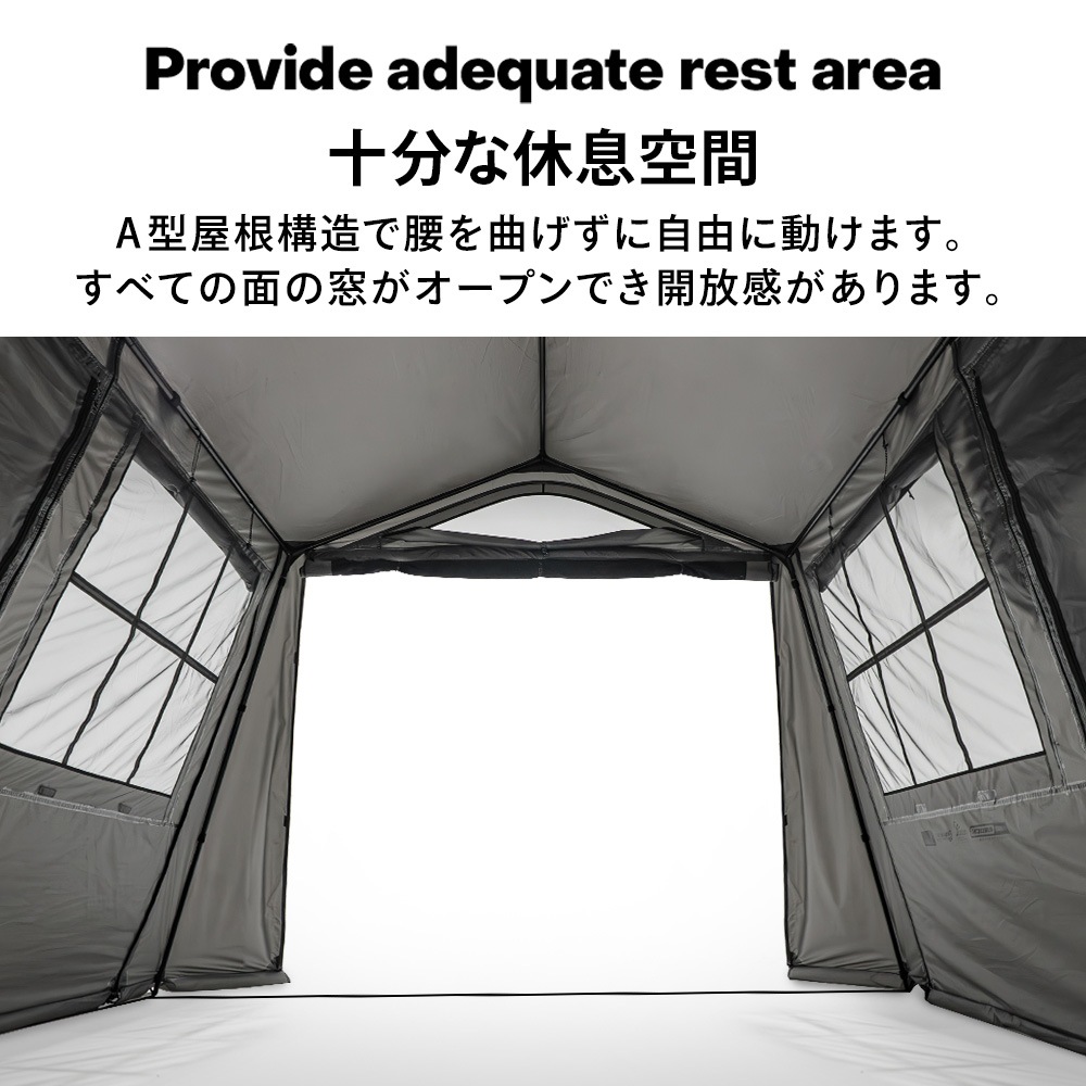 【KZM正規代理店】KZM OUTDOOR カズミアウトドア ワイルドフィールド オスカートリムハウス 2-3人用 チャコール グレー 通気性 抜群 簡単 設営 コンパクト 収納 軽量 キャンプ アウトドア ピクニック 釣り フェス 設置 軽い 2人用  3人用 持ち運び 花見 オートキャンプ アウトドア\テント・タープ・レジャーシート\1～2人用テント