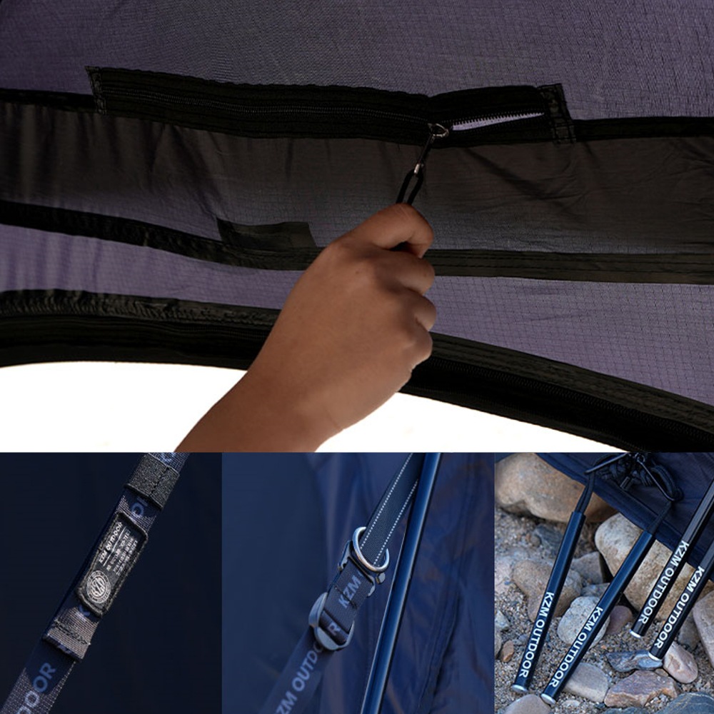 【KZM正規代理店】KZM OUTDOOR カズミアウトドア ヘキサウムシェルター 人気 ドーム型 カズミ インナーテント ベスティブル シェルター 簡単設置 スポーツ アウトドア タープ キャンプ ルーフフライ 撥水 PUコーティング 3人用 4人用 アウトドア\テント・タープ・レジャーシート\ 3～4人用テント