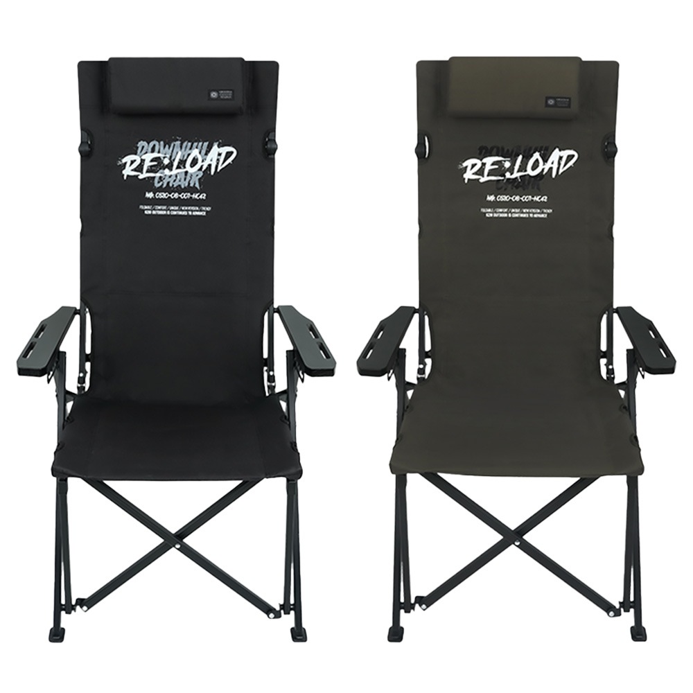 【KZM正規代理店】KZM OUTDOOR カズミアウトドア ダウンヒルチェアリロードプラス アウトドアチェア リクライニング 6段階 フラット 折り畳み 収納 軽量  折りたたみ 椅子 チェア アウトドア キャンプ椅子 リゾート ベランダ べランピング 韓国 いす オリーブカーキ アウトドア\ キャンプグッズ\チェア