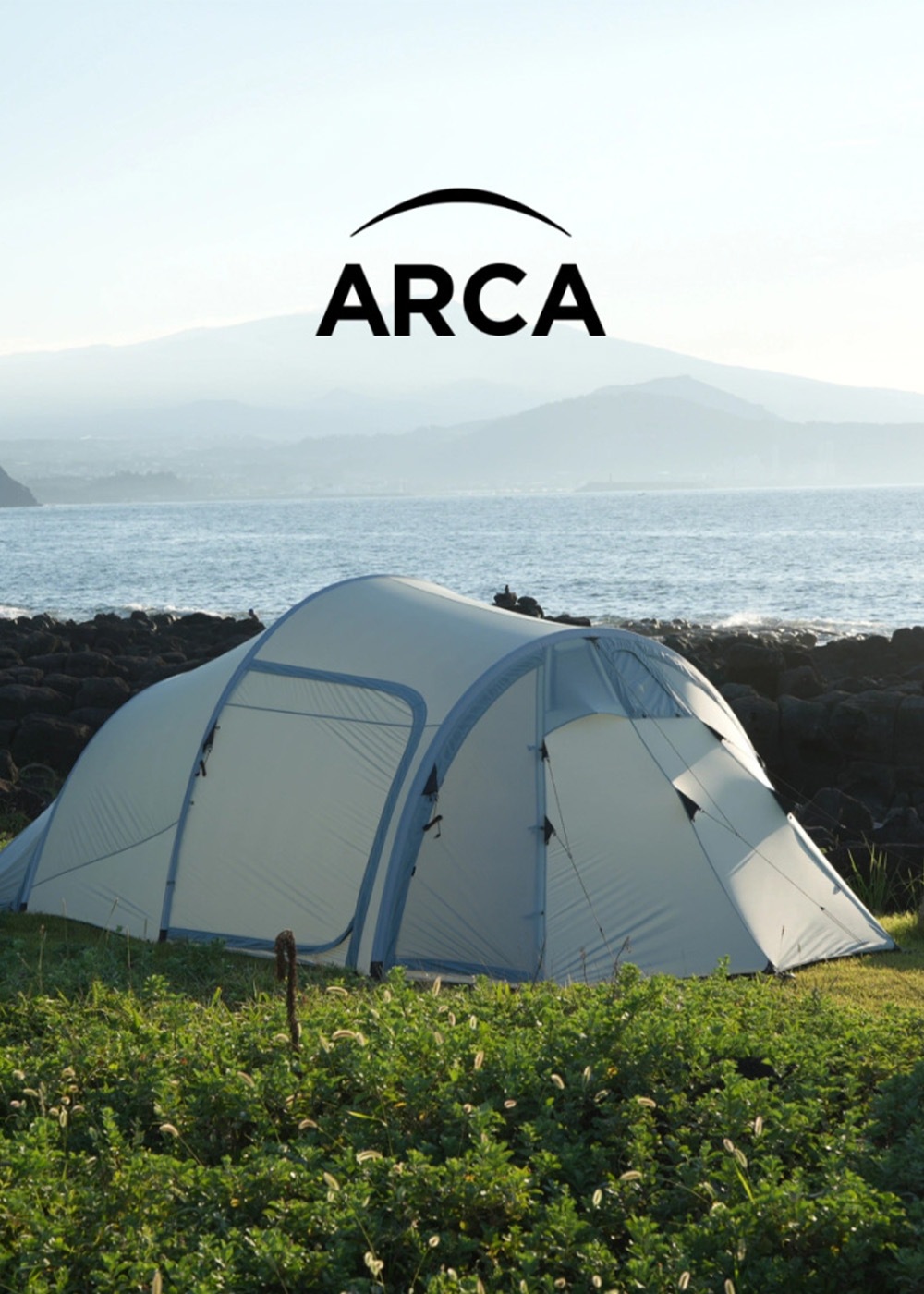 【予約】Ladit ARCA テント 4人用 ブルー 通気性 簡単 設営 コンパクト 収納バッグ付き キャンプ アウトドア 持ち運び 広い 家族 オートキャンプ 冬キャンプ ストーブ ジャック DACポール ポールテント 大型 防水 耐水 5m 6m ラディット アルカ