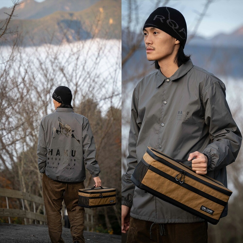 OWL CAMP X-Pac防水多機能収納ボックス ブラック サンド 軽量 防水 耐裂 多機能 収納 コンパクト 耐久性 持ち運び キャンプ アウトドア ギア ライト 保護 整理 簡単 便利 頑丈