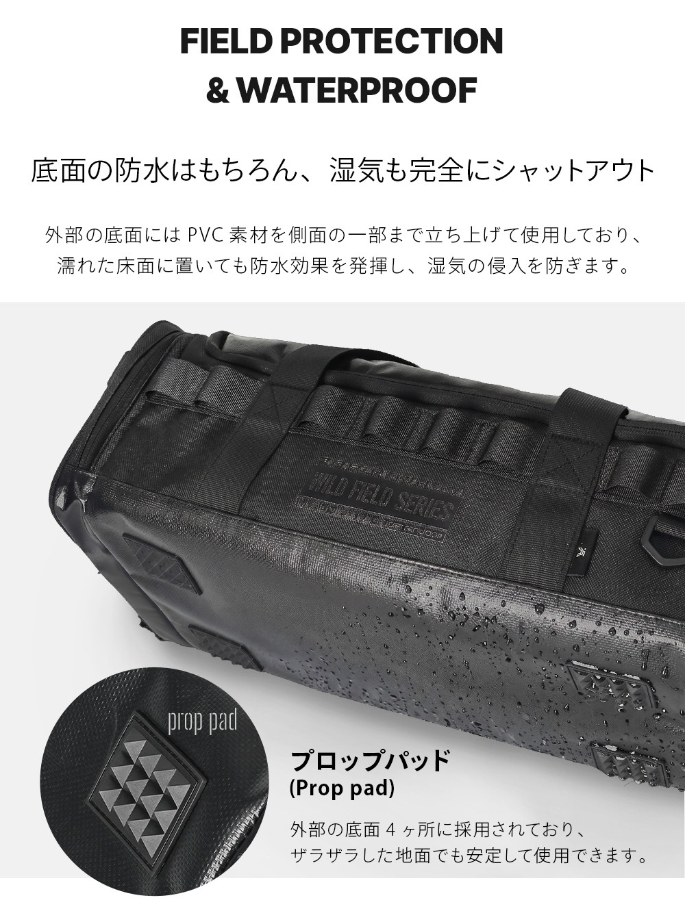 【KZM公式ストア】KZM OUTDOOR カズミ アウトドア フィールドプレミアムツールバッグ ブラック 48cm 黒 道具入れ 小物入れ 工具バッグ キャンプバッグ ギア 工具 収納 防水 丈夫 仕切り付き ポケット キャンプグッズ キャンプ用品 持ち運び 防災 多用途 kzm