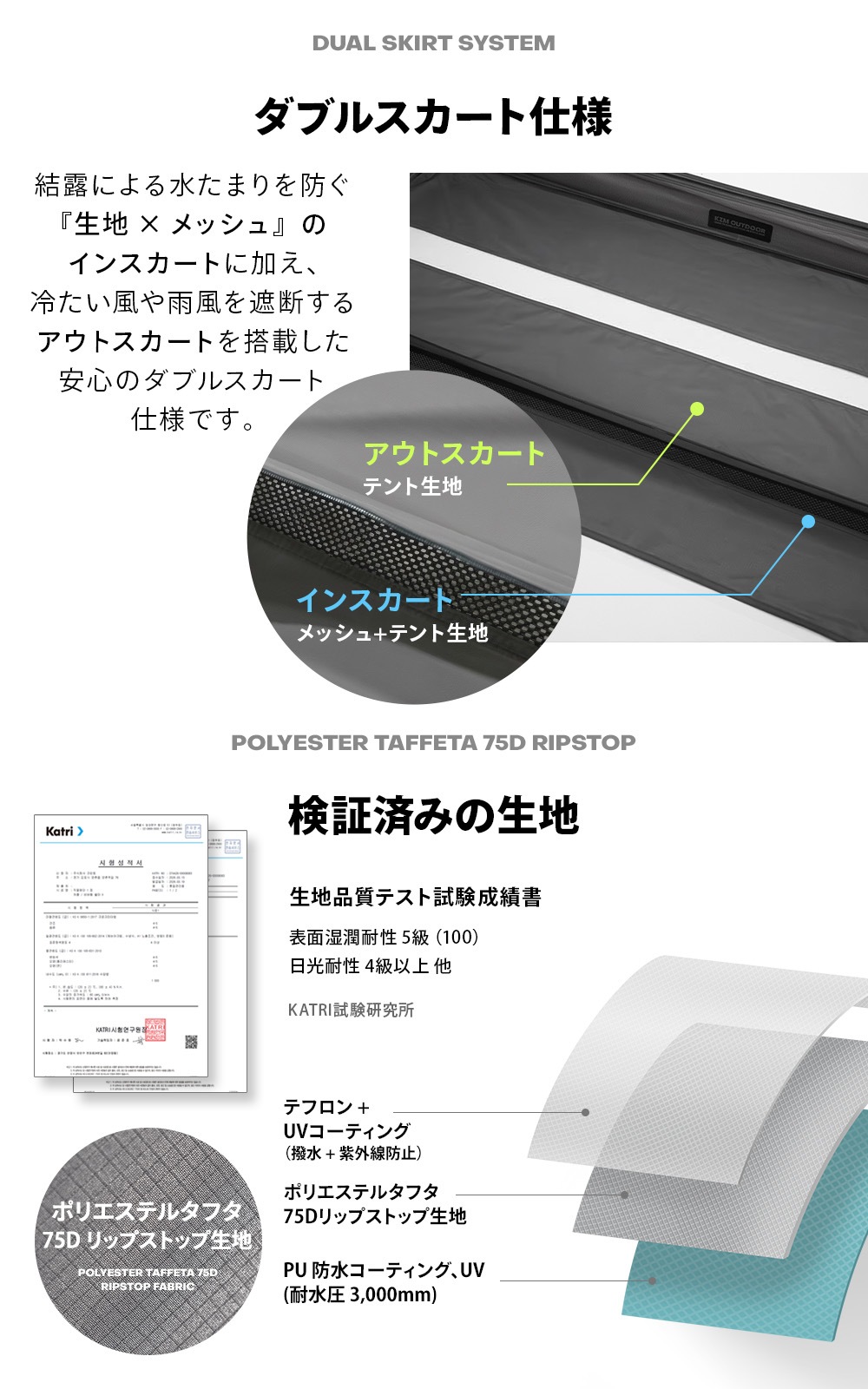 【KZM公式ストア】KZM OUTDOOR アウトドア ビバドームシェルターX チャコール ポールテント グラウンドシート付き ダブルスカート 紫外線カット 耐水 通気性 簡単 設営 設置 4人用 5人用 持ち運び おしゃれ かっこいい キャンプグッズ キャンプ用品
