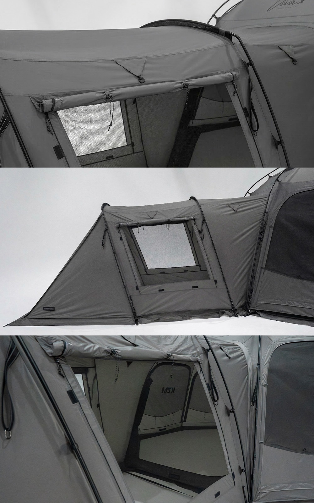【KZM公式ストア】KZM OUTDOOR アウトドア ビバドームシェルターX ベスティブル チャコール インナーテント 寝室 拡張 オプション ポールテント グラウンドシート付き 紫外線カット 耐水 通気性 簡単 設営 設置 持ち運び おしゃれ かっこいい キャンプグッズ キャンプ用品