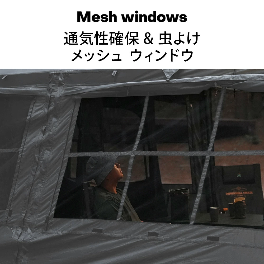 【KZM正規代理店】KZM OUTDOOR カズミ アウトドア ワイルドフィールド オスカーハウス 4-5人用 チャコール グレー 通気性 簡単 設営 コンパクト 収納 釣り フェス 設置 軽い 4人用  5人用 持ち運び おしゃれ かっこいい キャンプグッズ キャンプ用品 kzm