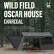 【KZM正規代理店】KZM OUTDOOR カズミ アウトドア ワイルドフィールド オスカーハウス 4-5人用 チャコール グレー 通気性 簡単 設営 コンパクト 収納 釣り フェス 設置 軽い 4人用  5人用 持ち運び おしゃれ かっこいい キャンプグッズ キャンプ用品 kzm