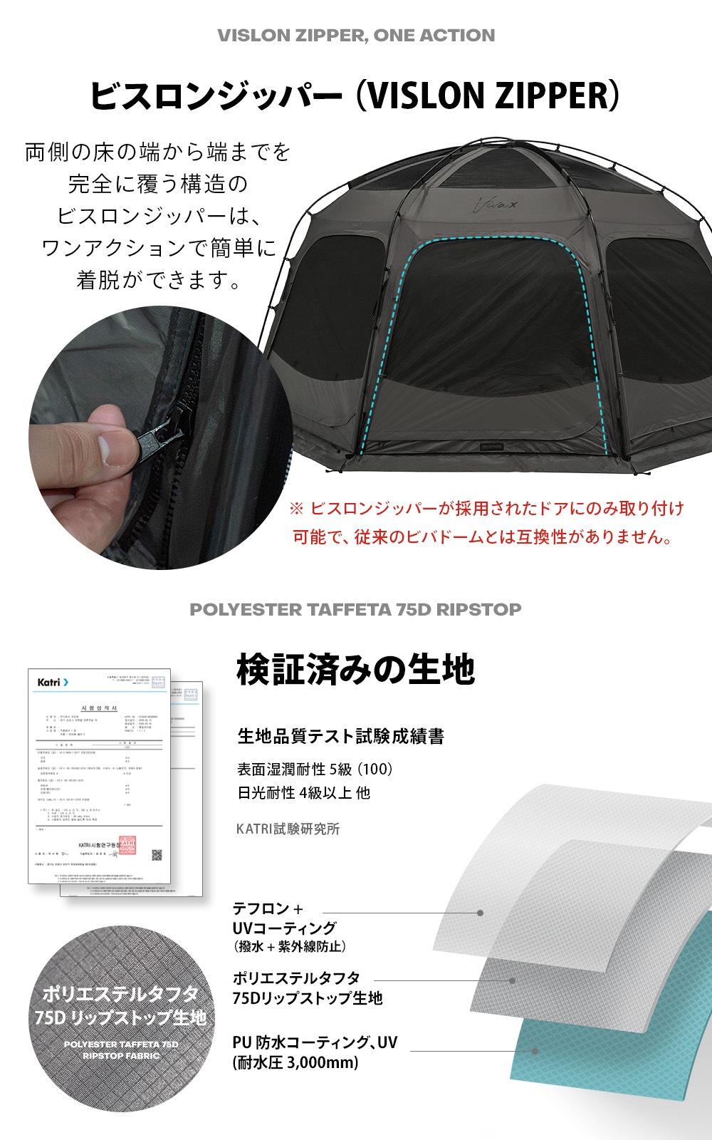 【KZM公式ストア】KZM OUTDOOR アウトドア ビバドームシェルターX コネクター チャコール 専用 拡張 オプション ポールテント 通路 紫外線カット 耐水 通気性 簡単 接続 連結 おしゃれ かっこいい キャンプグッズ キャンプ用品