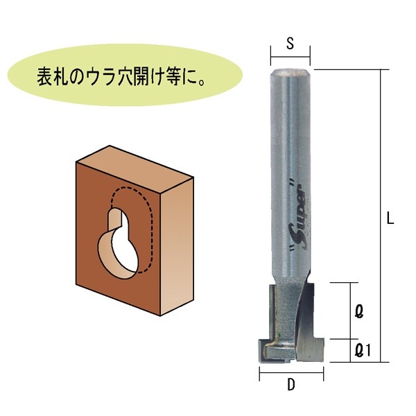 トリマ用キーホールビット TR-57 | 切削/切断/加工,トリマルーター