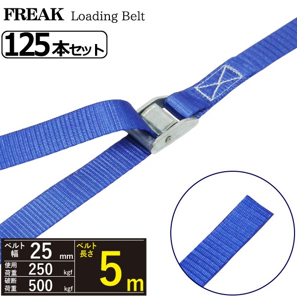 箱売125本 荷締めベルト エンドレス250kg 幅25mm×長さ5m | ラッシング