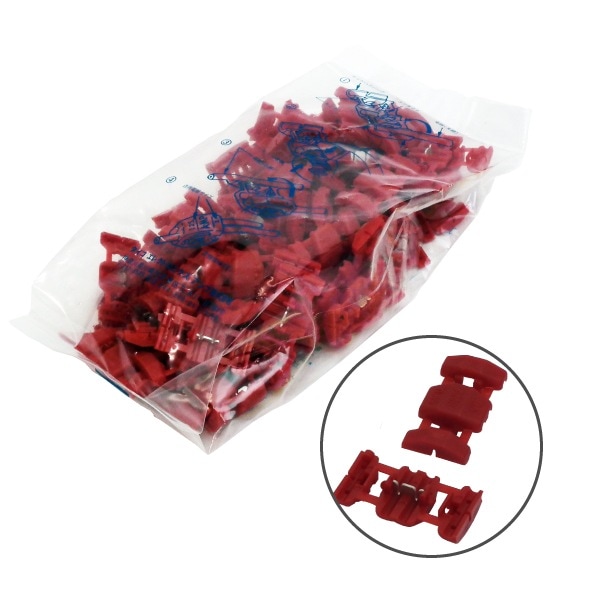 AMP 配線分岐タップ 赤 0.5～0.85sq 100個 | 整備用品/工具,配線/端子